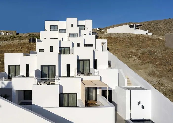 호텔 Cubic Mykonos Seafront Design 오르노스